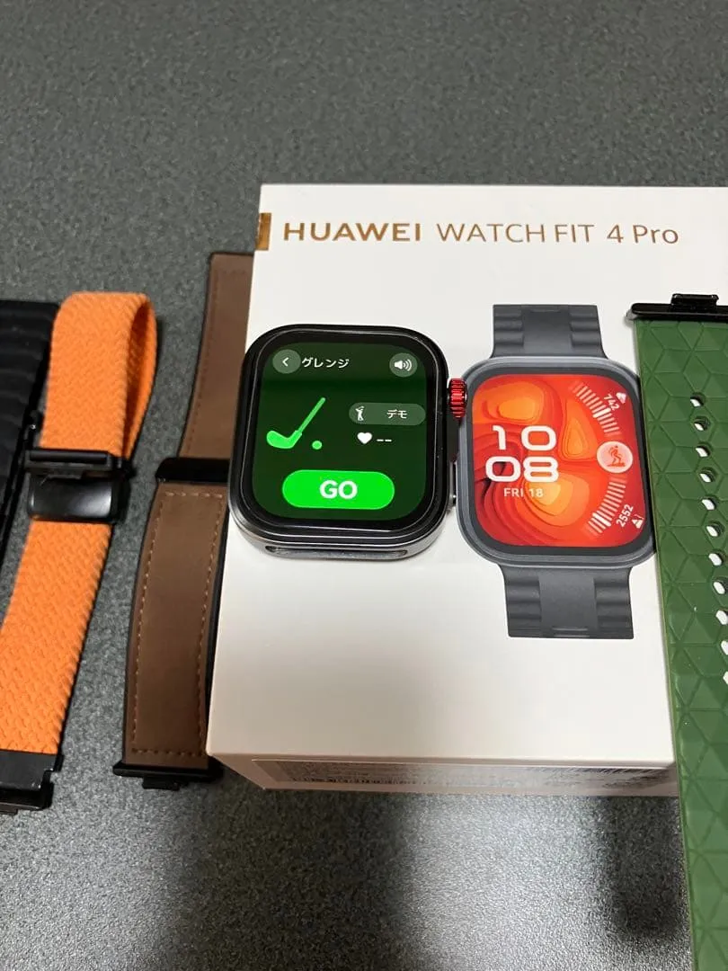 Thân máy huawei watch fit 4 pro kèm 4 dây đeo thay thế