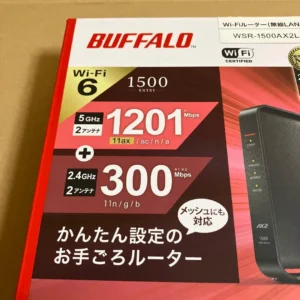 Chưa sử dụng buffalo wsr1500ax2l/bộ định tuyến d wifi6 - Ảnh 2