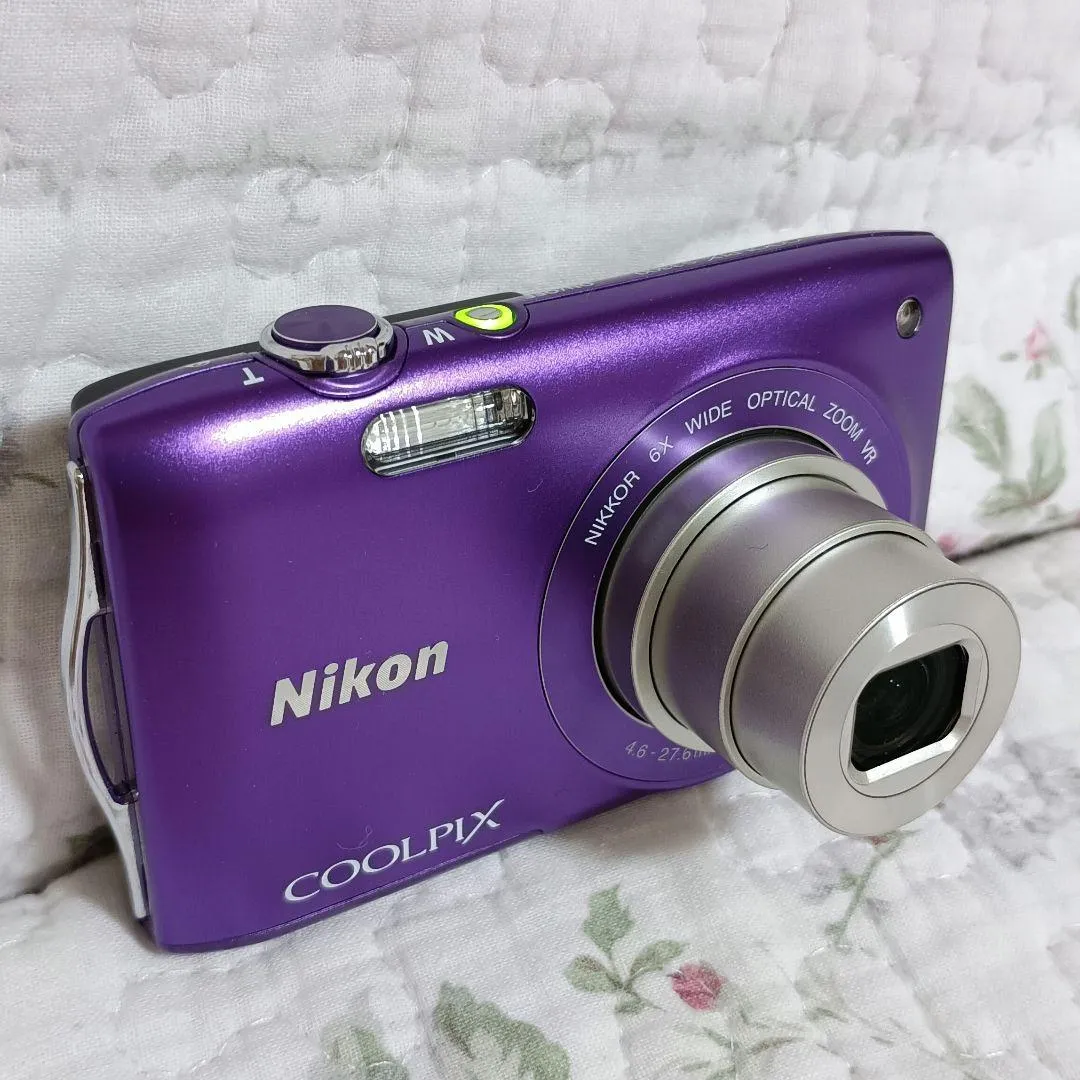 Máy ảnh kỹ thuật số nikon coolpix purple s3300 hoạt động rất tốt đã được xác nhận - Ảnh 2