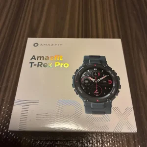 Thân máy bằng thép màu xanh amazfit t-rex pro