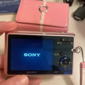 Xác nhận hoạt động của máy ảnh kỹ thuật số nhỏ gọn màu hồng sony cybershot dsc-t20 - Ảnh 4