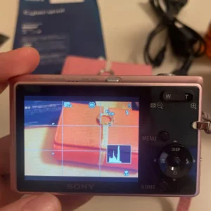 Xác nhận hoạt động của máy ảnh kỹ thuật số nhỏ gọn màu hồng sony cybershot dsc-t20 - Ảnh 5