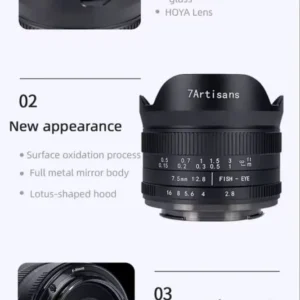 7 nghệ nhân 7,5mm f2.8 ii ống kính mắt cá rf mount - Ảnh 2
