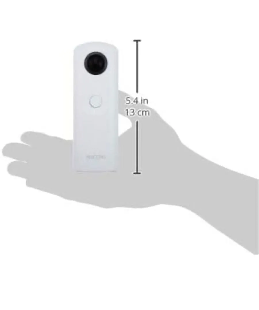 Camera 360 độ thân máy ricoh theta màu trắng kèm hộp đựng - Ảnh 2