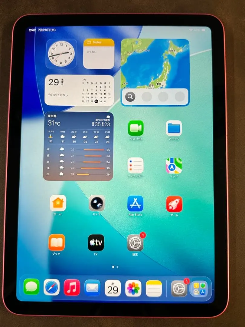 Ipad thế hệ thứ 10 64gb wi-fi màu hồng tình trạng tốt đã xác nhận hoạt động chỉ thân máy