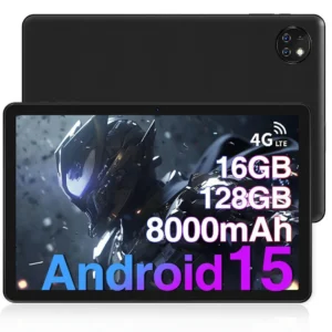Máy tính bảng android15 không sim 10 inch màu đen
