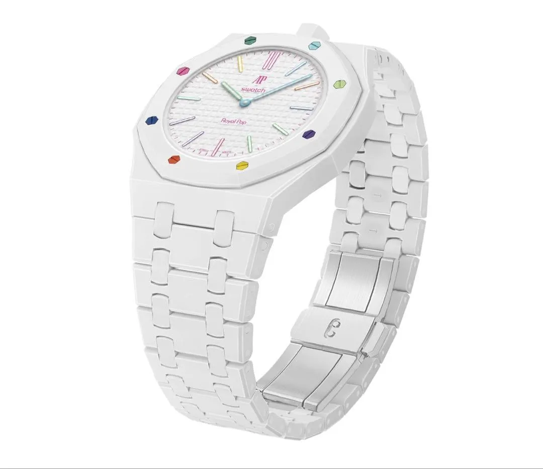 Dây đai liên kết gốm tương thích ap×swatch royal pop t6p