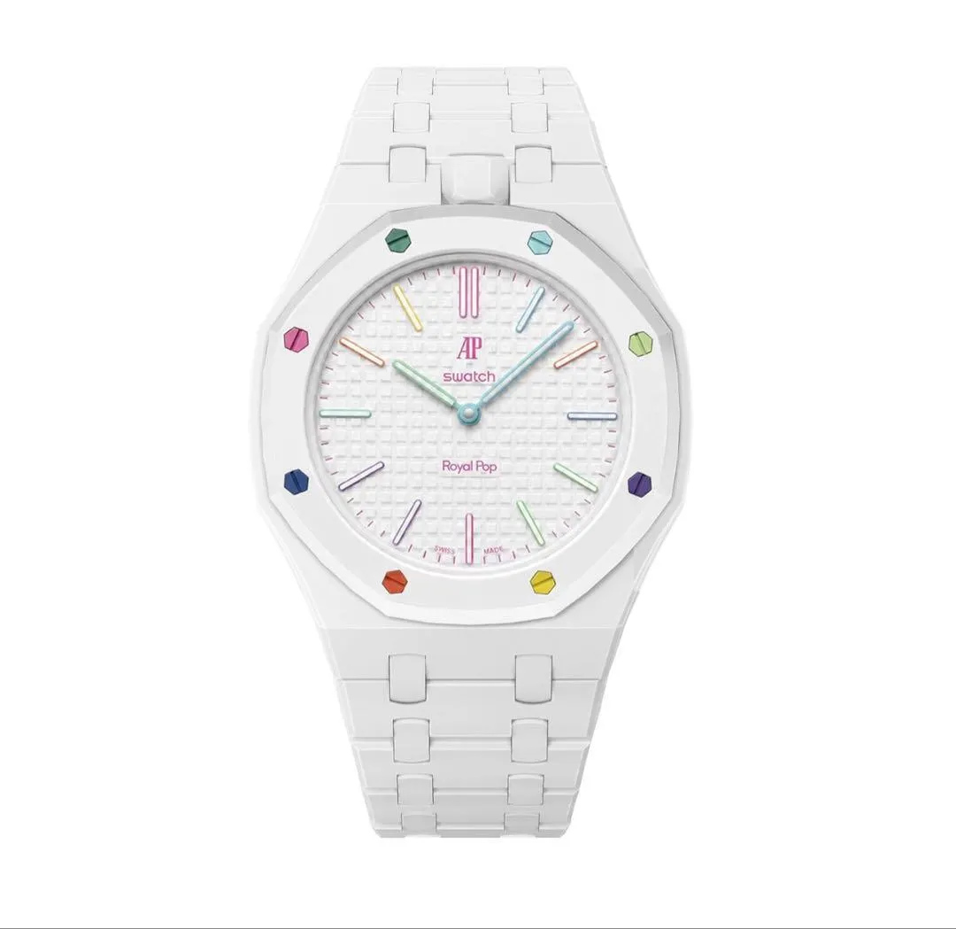 Dây đai liên kết gốm tương thích ap×swatch royal pop t6p - Ảnh 2