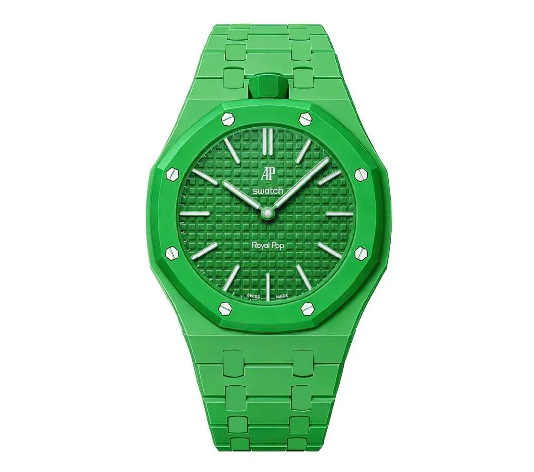 Dây đai liên kết gốm tương thích ap×swatch royal pop t8p - Ảnh 2