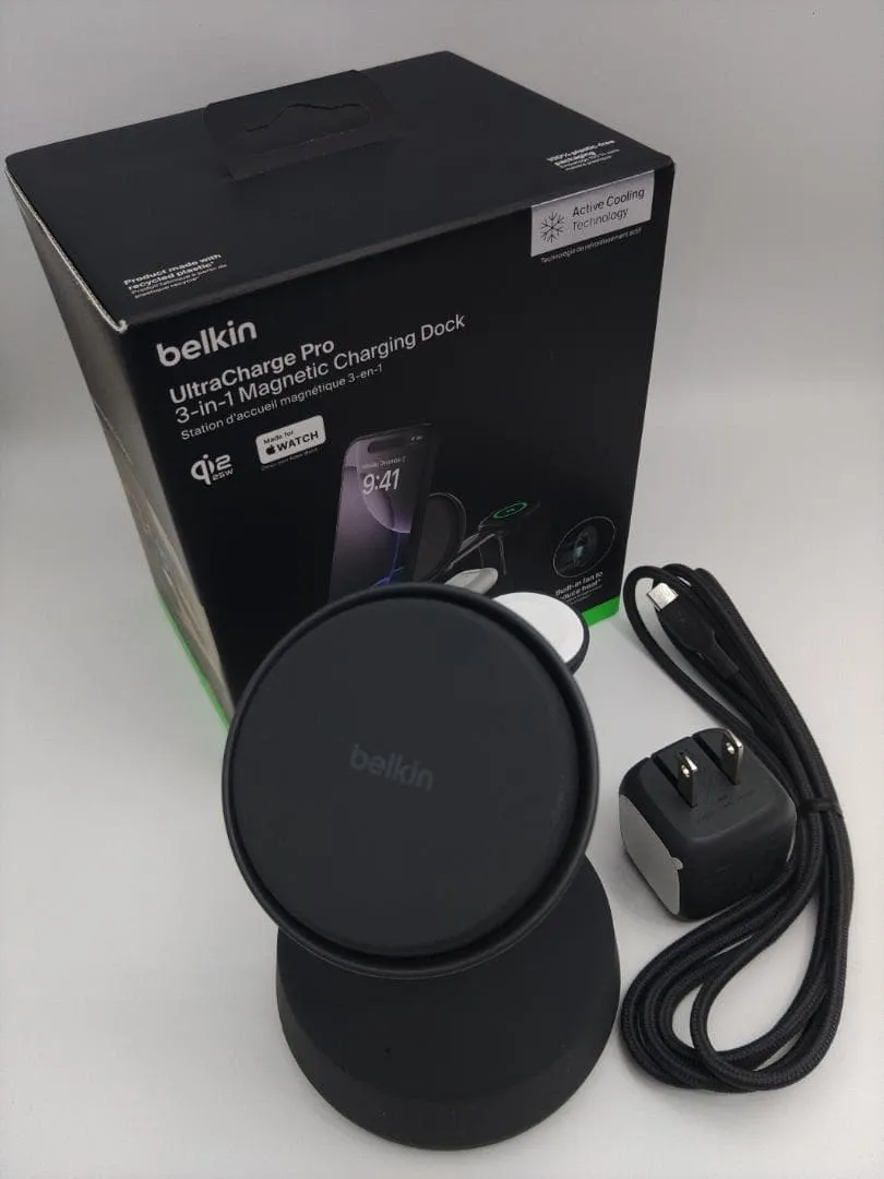 Đế sạc không dây 3 trong 1 belkin ultracharge pro