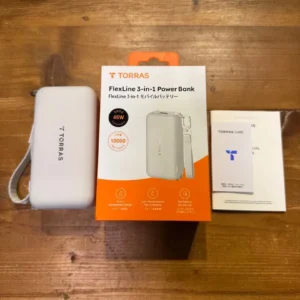 Pin di động 3 trong 1 torras flexline 10000mah