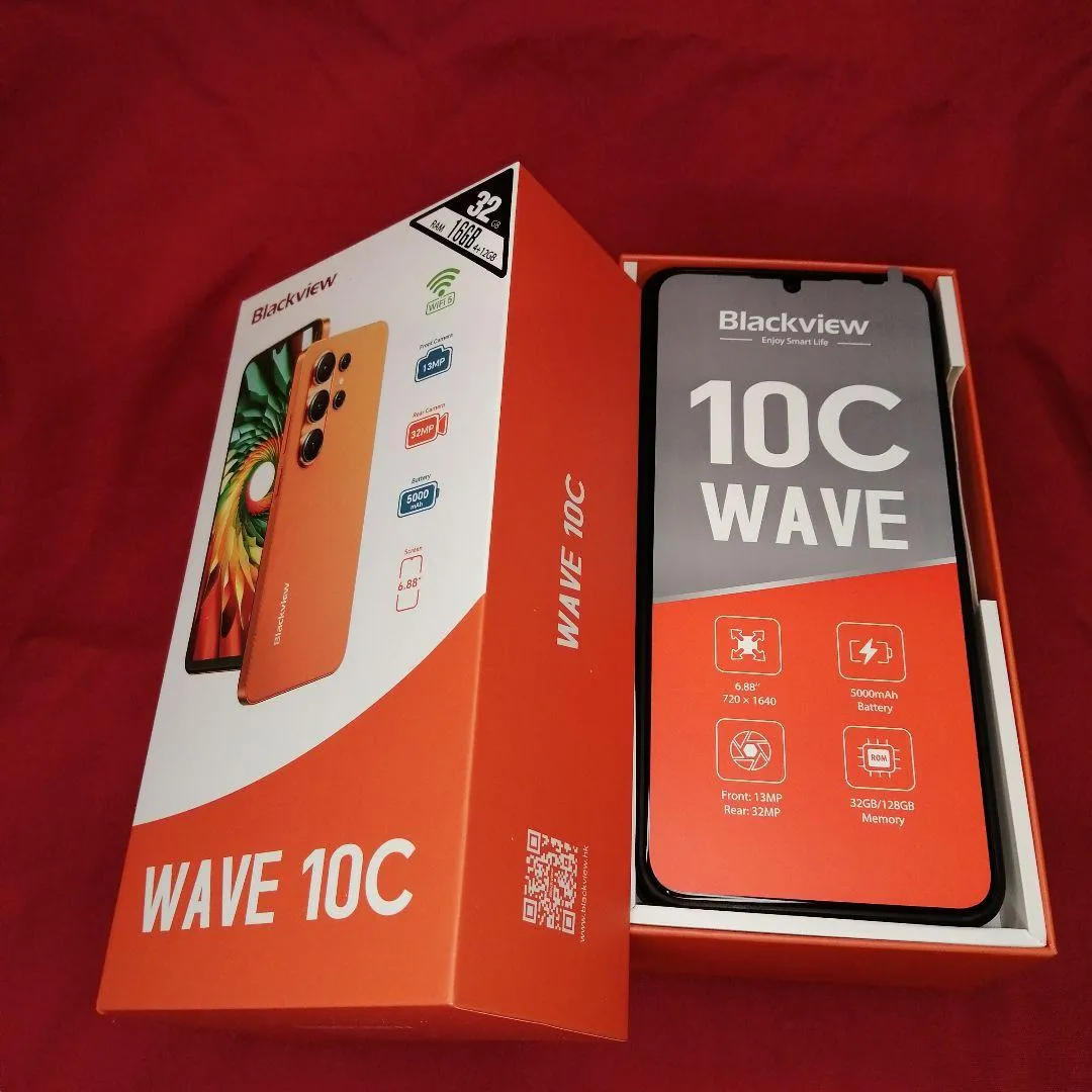 ◇gần như mới◇blackviewwave 10c thân điện thoại thông minh không có sim màu đen