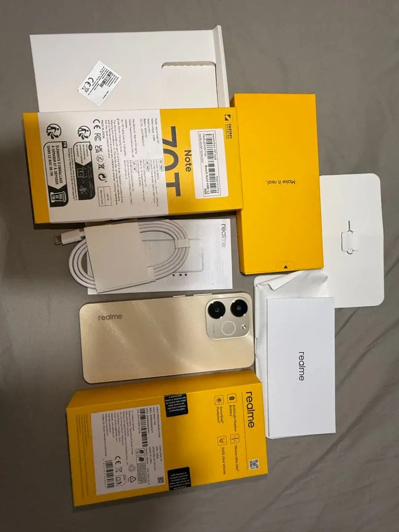 Realmec71 gold đã sử dụng 3 tháng pin 100% tình trạng tốt không có sim