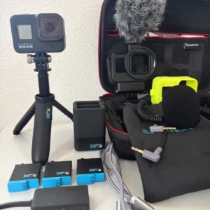 Goprohero8black (bộ chuyển đổi mic, pin micro, v.v.) tình trạng tốt